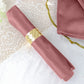 Dusty Rose Premium 20 Inch x 20 Inch Sheen Finish Velvet Cloth Dinner Napkins 5 Pack