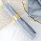 Velvet Dusty Blue Dinner Napkins With Premium Sheen 20x20 Inch