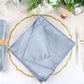 Velvet Dusty Blue Dinner Napkins With Premium Sheen 20x20 Inch