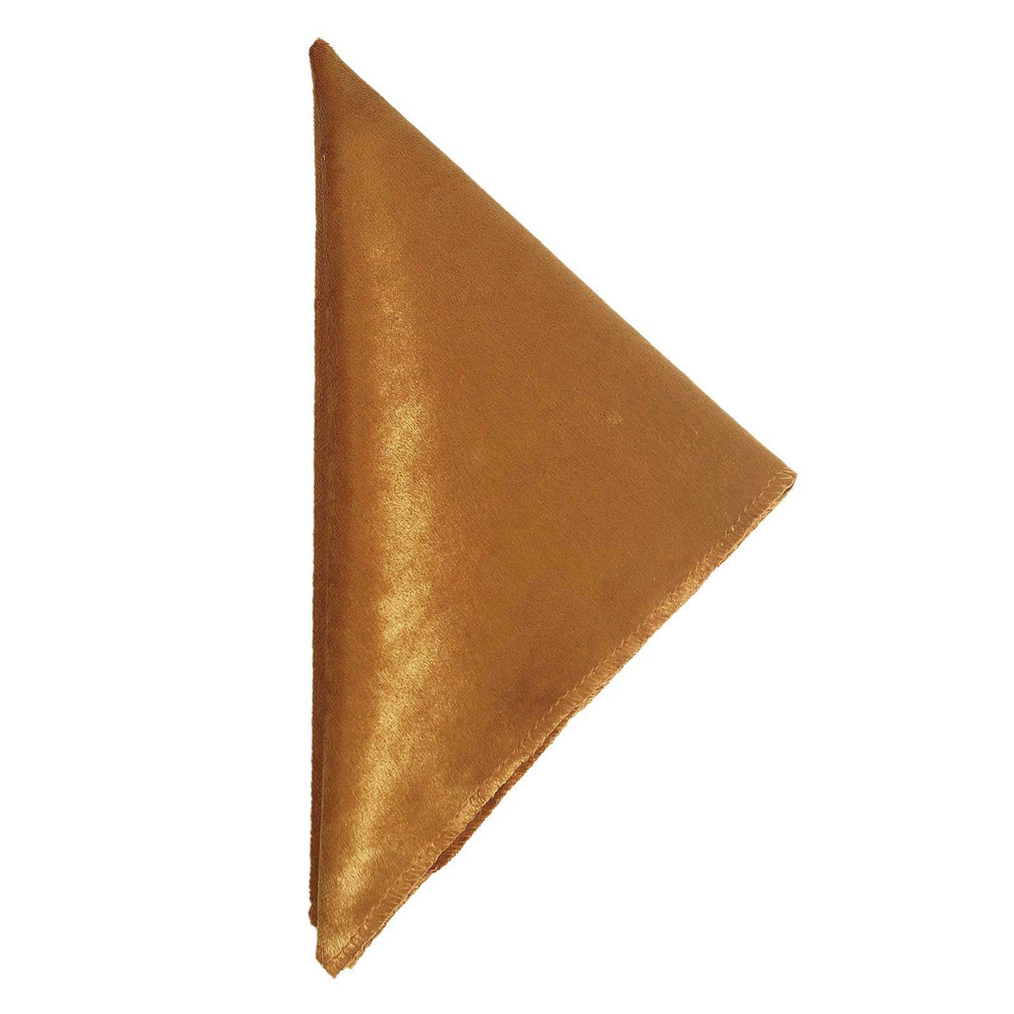 5 Pack | Gold Premium Sheen Finish Velvet Cloth Dinner Napkins
