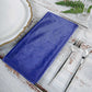 5 Pack | Royal Blue Premium Sheen Finish Velvet Cloth Dinner Napkins