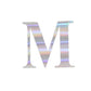 4 Pack - 5" Iridescent Alphabet Stickers Banner, Customizable Stick on Letters - M