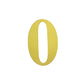 4 Pack - 5" Metallic Gold Number Stickers Banner, Customizable Stick on Gold Numbers - 0