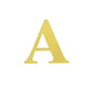 4 Pack - 5" Metallic Gold Alphabet Stickers Banner, Customizable Stick on Gold Letters & Numbers#whtbkgd