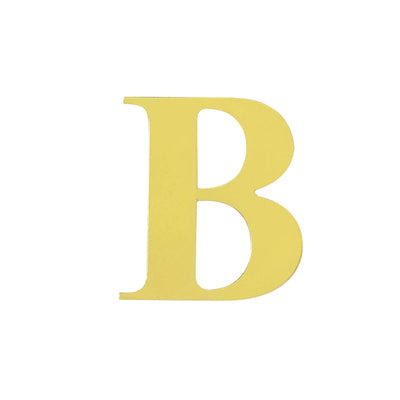 Elegant Customization with Metallic Gold Alphabet Stickers