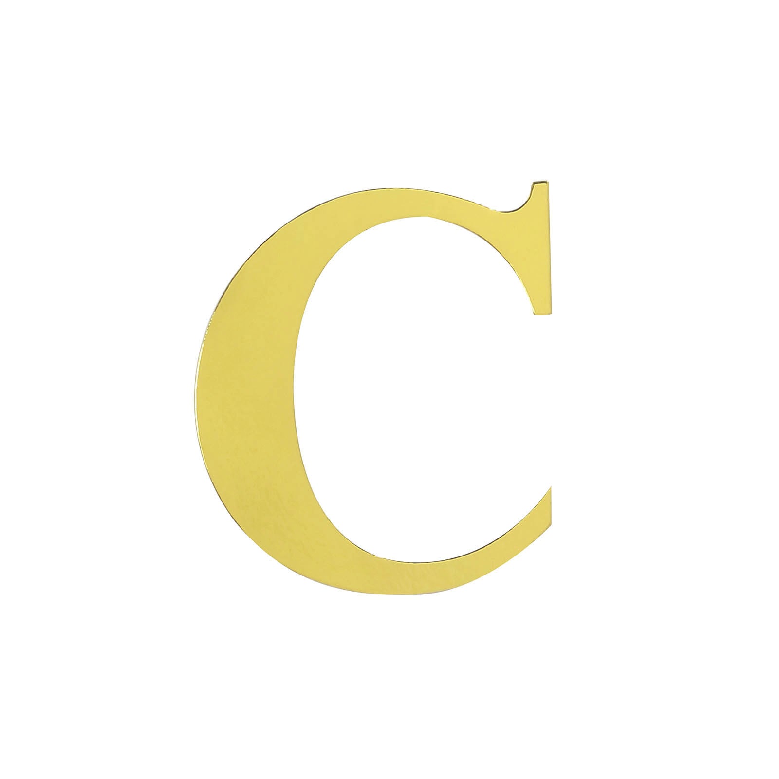 4 Pack - 5" Metallic Gold Alphabet Stickers Banner, Customizable Stick on Gold Letters - C