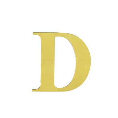 Glamorous Customization with Gold Alphabet Stickers