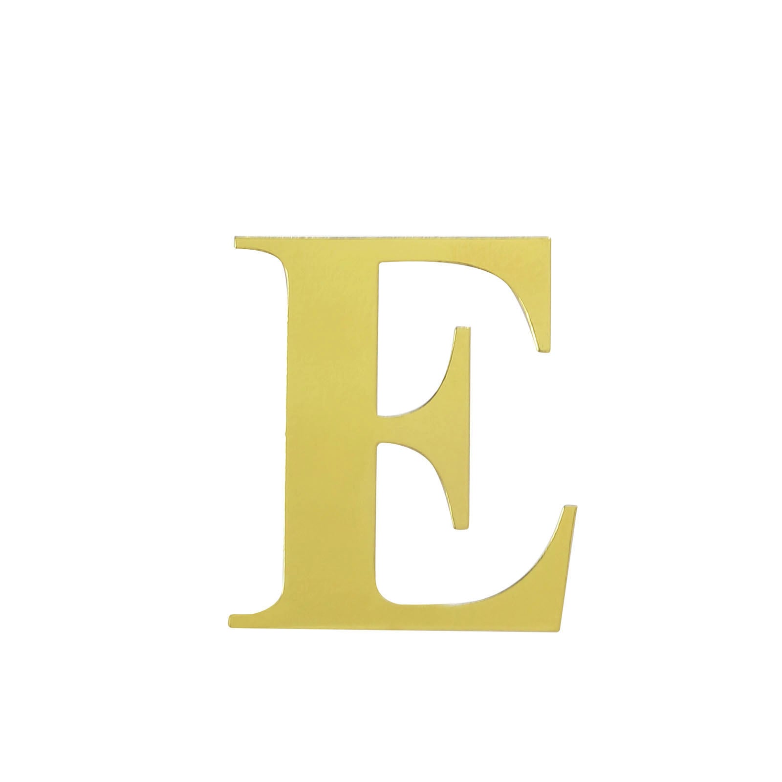 4 Pack - 5" Metallic Gold Alphabet Stickers Banner, Customizable Stick on Gold Letters - E
