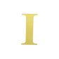 4 Pack - 5" Metallic Gold Alphabet Stickers Banner, Customizable Stick on Gold Letters - I