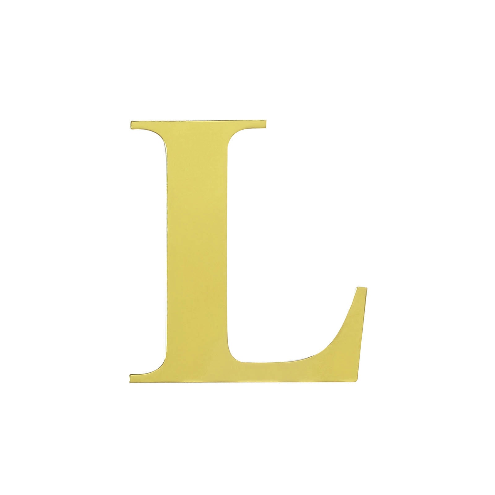 4 Pack - 5" Metallic Gold Alphabet Stickers Banner, Customizable Stick on Gold Letters - L