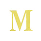4 Pack - 5" Metallic Gold Alphabet Stickers Banner, Customizable Stick on Gold Letters - M