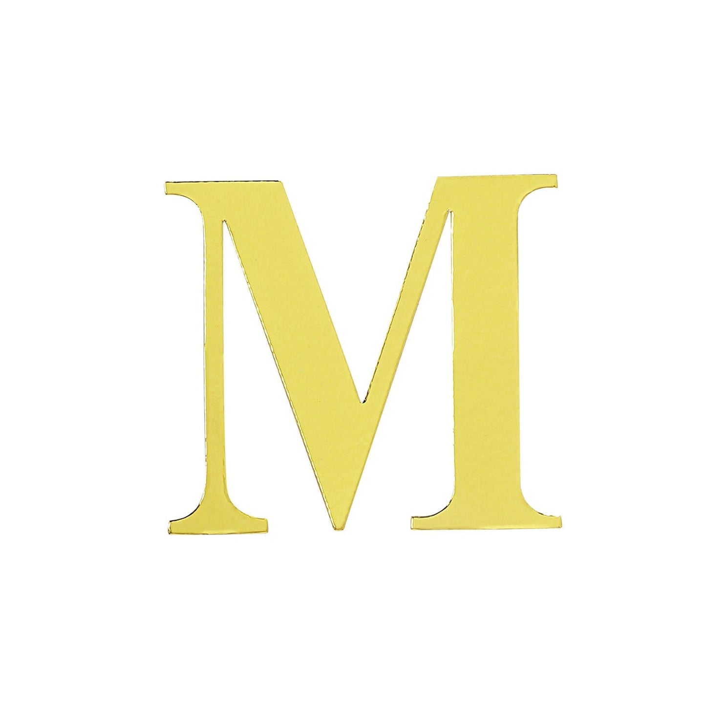 4 Pack - 5" Metallic Gold Alphabet Stickers Banner, Customizable Stick on Gold Letters - M