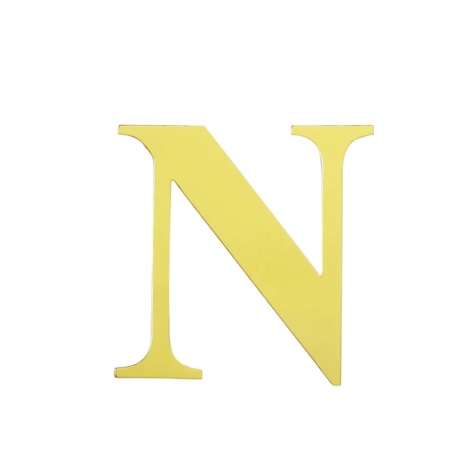 4 Pack - 5" Metallic Gold Alphabet Stickers Banner, Customizable Stick on Gold Letters - N