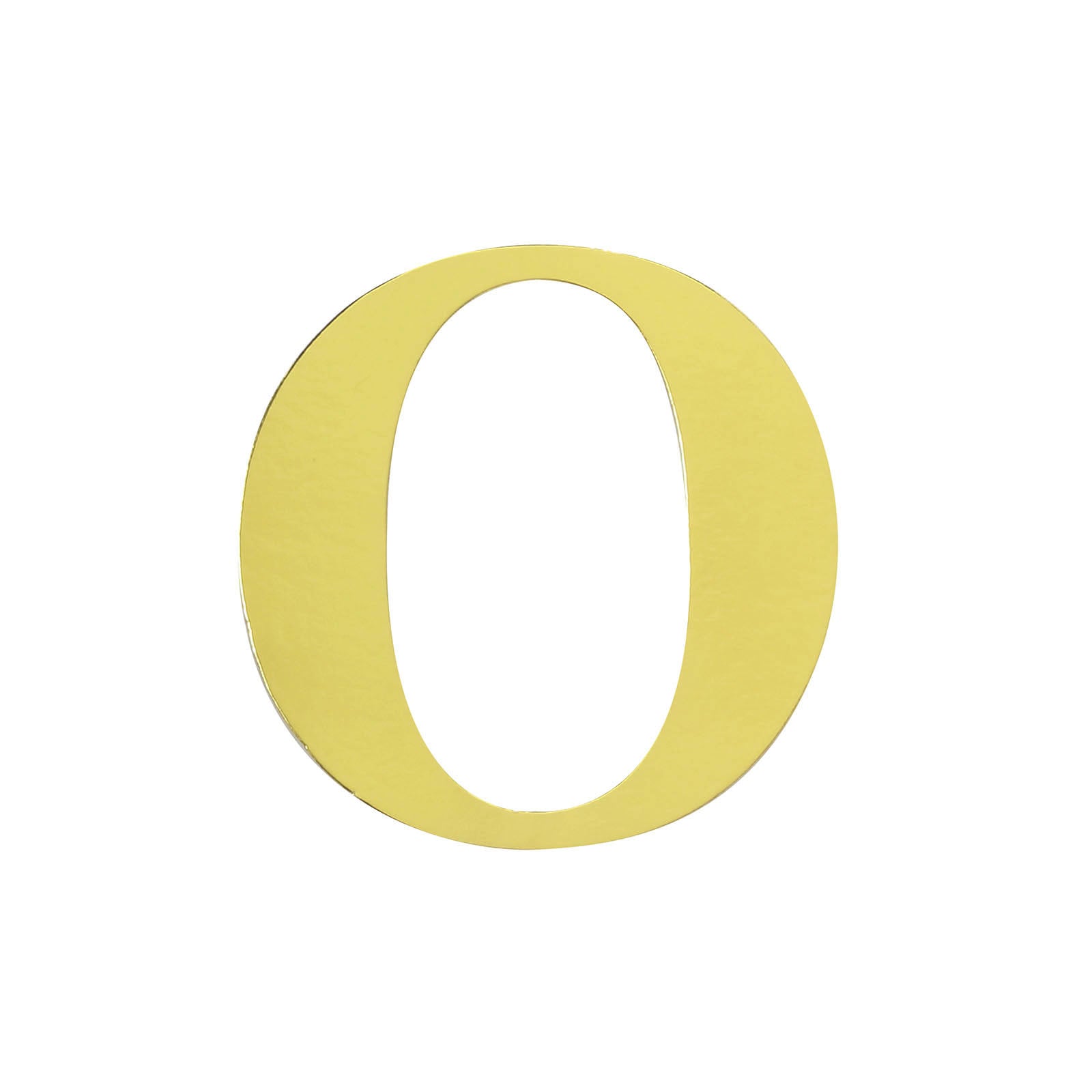 4 Pack - 5" Metallic Gold Alphabet Stickers Banner, Customizable Stick on Gold Letters - O