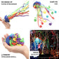 Assorted color handheld surprise paper streamers for wedding send off.