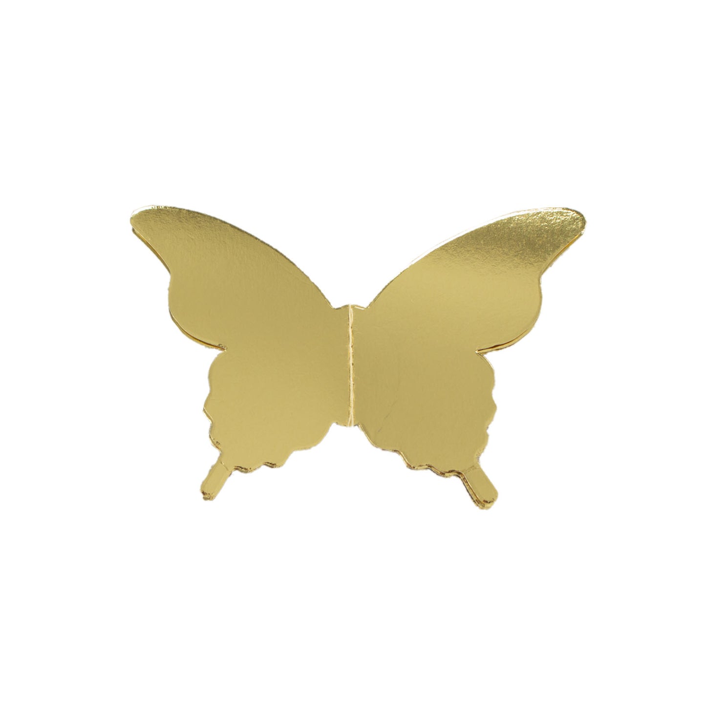 Gold 3D paper butterfly garland streamers for party decor.