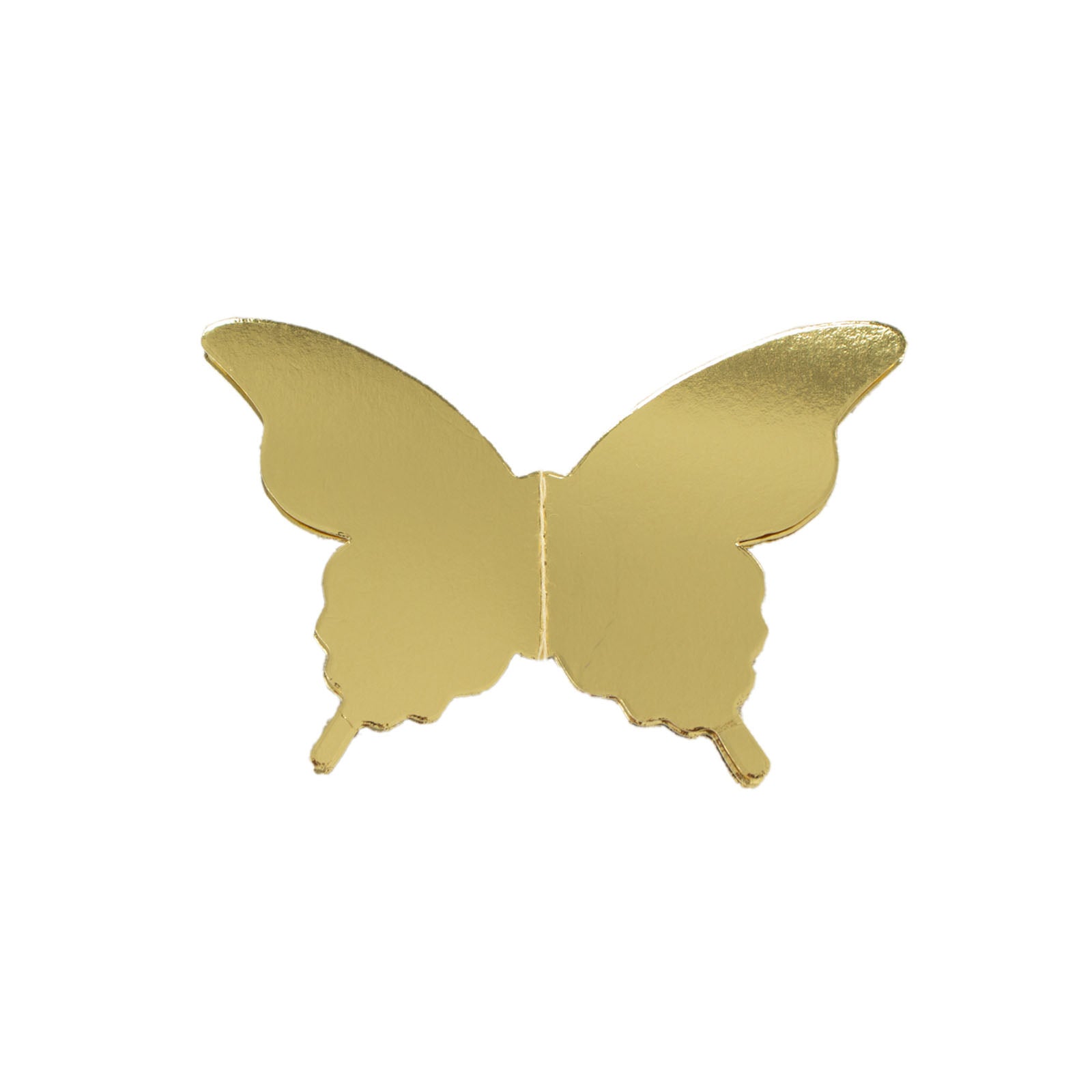Gold 3D paper butterfly garland streamers for party decor.