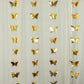 9ft gold 3D paper butterfly hanging garland streamers for parties.