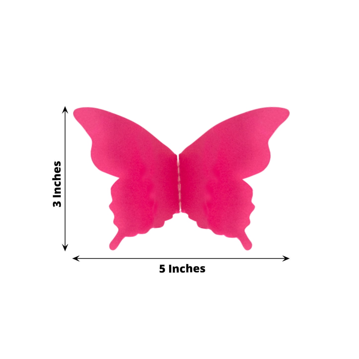 Pink 3D paper butterfly garland, perfect for party decorations.