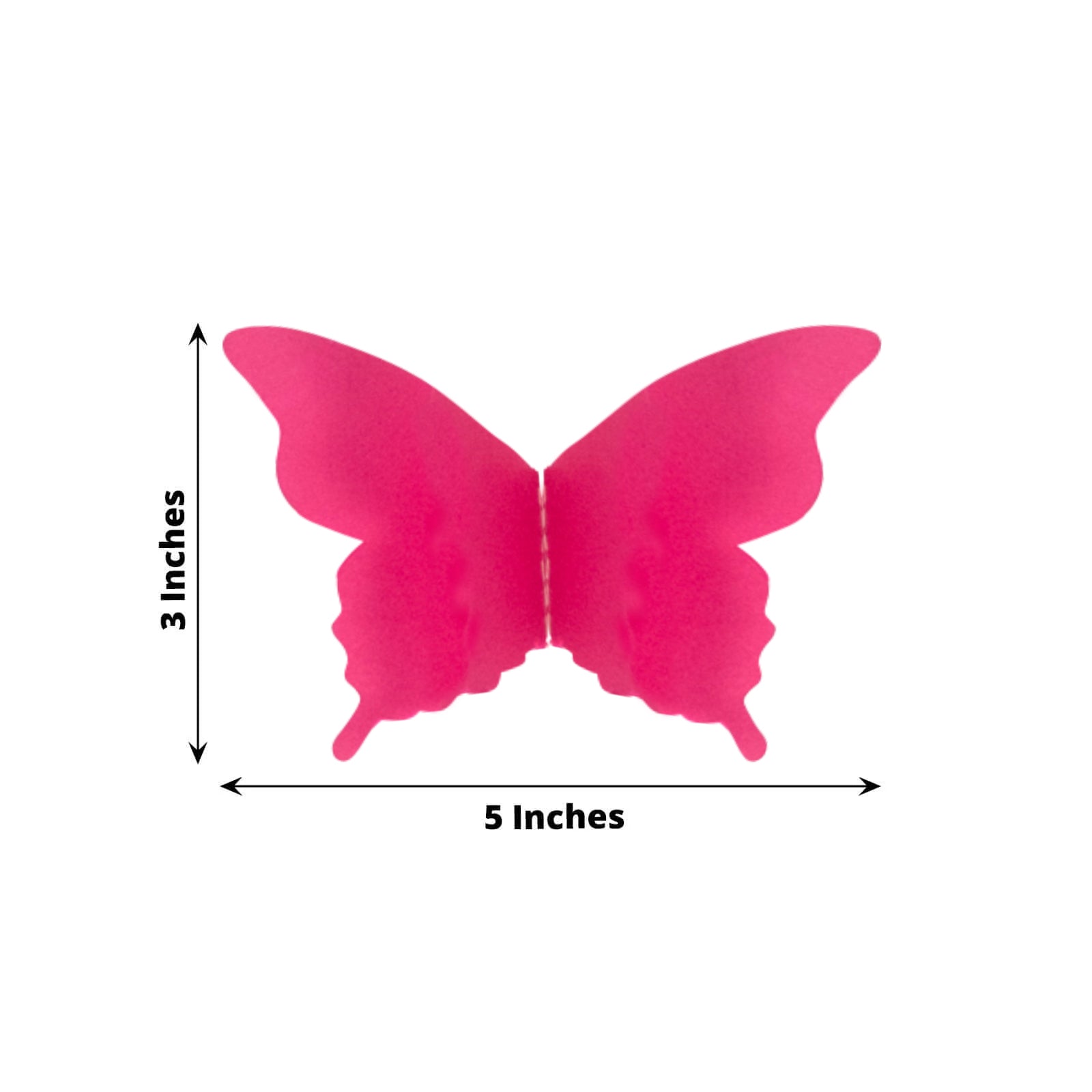 Pink 3D paper butterfly garland, perfect for party decorations.