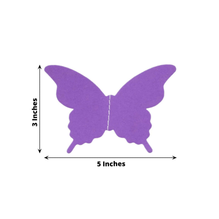 9ft purple 3D paper butterfly hanging garland streamers for parties.