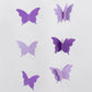 9ft purple 3D paper butterfly hanging garland streamers for party decor.