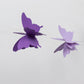9ft purple 3D paper butterfly hanging garland streamers for parties.