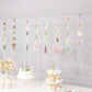 8 Pack Double Sided Floral Tea Party Paper Garland, 40" Pre-Assembled Mixed Teapot Banner Hanging Decorations