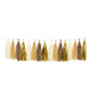 Natural and gold foil tassel garland banner decoration.
