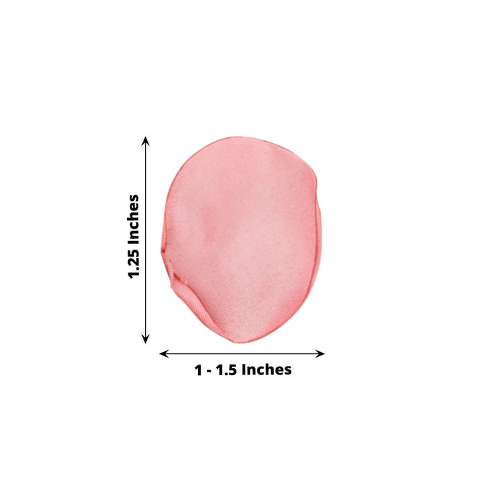 400 Pack | Matte Dusty Rose Silk Rose Petals, Artificial Flower Petal Round Table Confetti