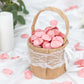 400 Pack | Matte Dusty Rose Silk Rose Petals, Artificial Flower Petal Round Table Confetti