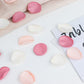 400 Pack Matte Blush Ivory Mix Silk Rose Petals, Artificial Flower Petal Round Table Confetti