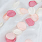 400 Pack Matte Blush Ivory Mix Silk Rose Petals, Artificial Flower Petal Round Table Confetti