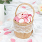 400 Pack Matte Blush Ivory Mix Silk Rose Petals, Artificial Flower Petal Round Table Confetti