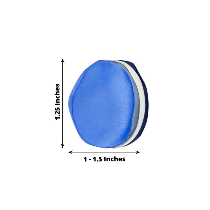 400 Pack | Matte Blue Ivory Mix Silk Rose Petals, Artificial Flower Petal Round Table Confetti