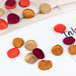 400 Pack | Matte Terracotta Bronze Mix Silk Rose Petals, Artificial Flower Petal Round Table Confetti
