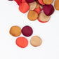 400 Pack | Matte Terracotta Bronze Mix Silk Rose Petals, Artificial Flower Petal Round Table Confetti