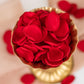 400 Pack | Matte Red Silk Rose Petals, Artificial Flower Petal Round Table Confetti