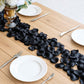 2000 Pack Rose Petals Round Design Black Silk Confetti - Decorative Scatters for Tables and Floors