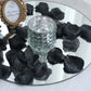 2000 Pack Rose Petals Round Design Black Silk Confetti - Decorative Scatters for Tables and Floors