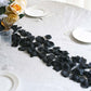 2000 Pack Rose Petals Round Design Black Silk Confetti - Decorative Scatters for Tables and Floors