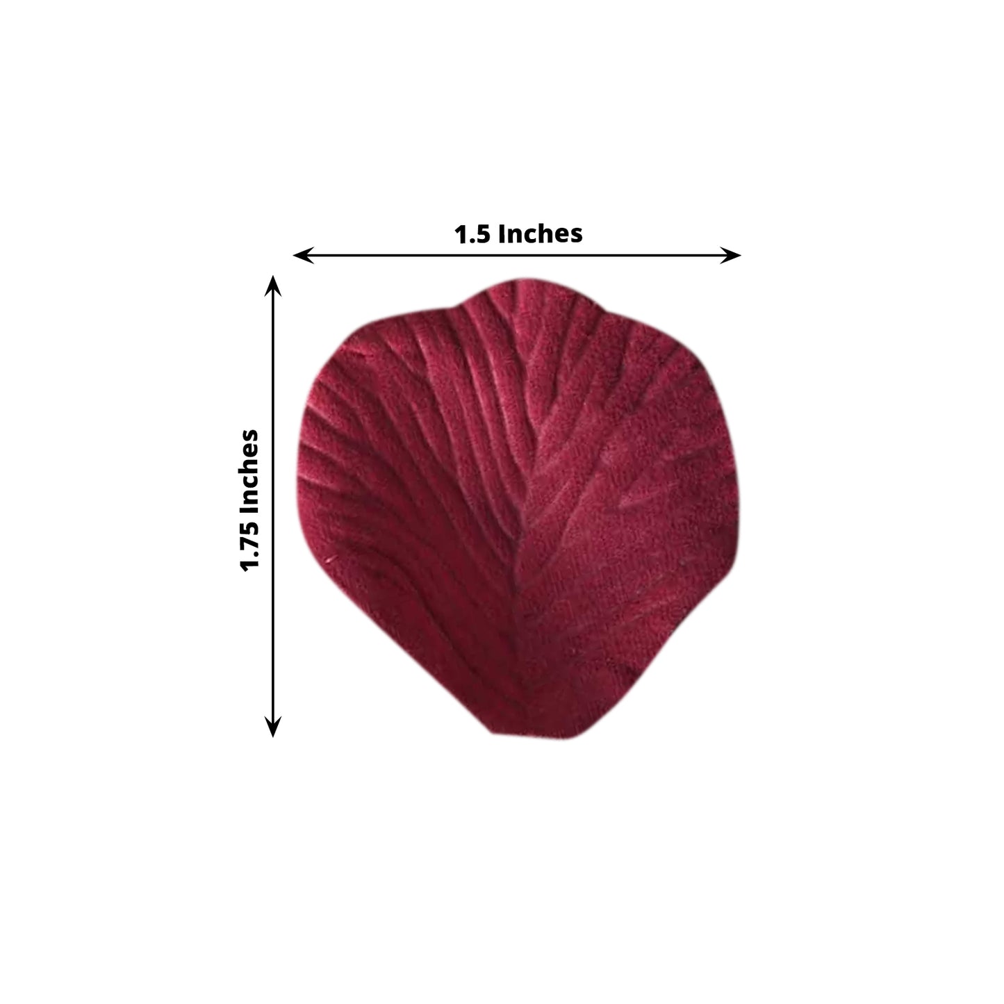 500 Pack | Burgundy Silk Rose Petals Table Confetti or Floor Scatters