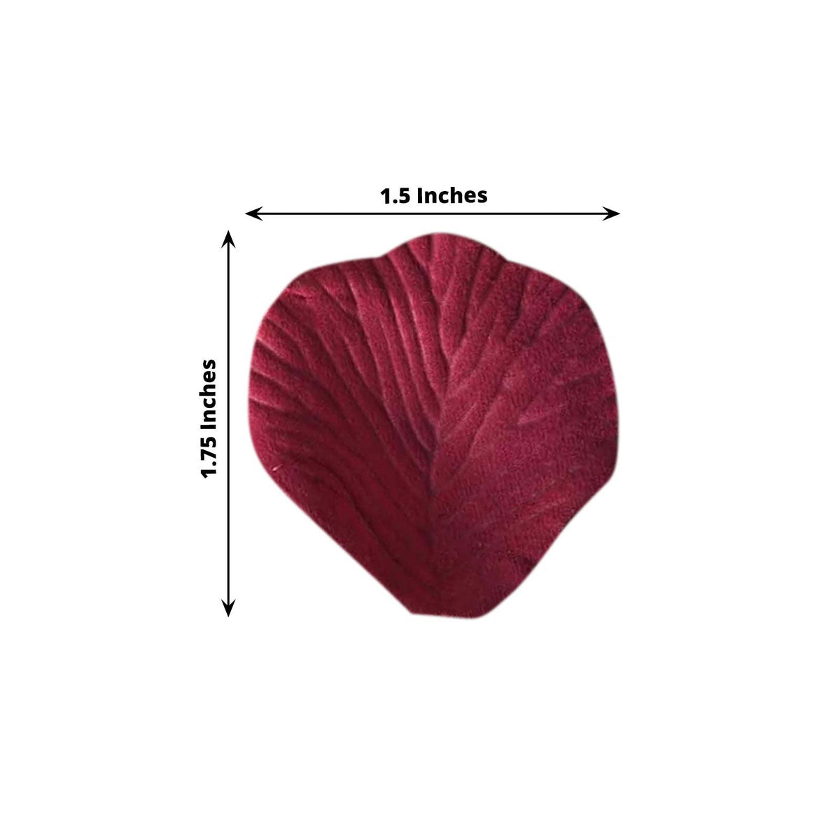 2000 Pack Rose Petals Round Design Burgundy Silk Confetti - Decorative Scatters for Tables and Floor