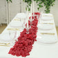 2000 Pack Rose Petals Round Design Burgundy Silk Confetti - Decorative Scatters for Tables and Floor