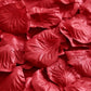 2000 Pack Rose Petals Round Design Burgundy Silk Confetti - Decorative Scatters for Tables and Floor