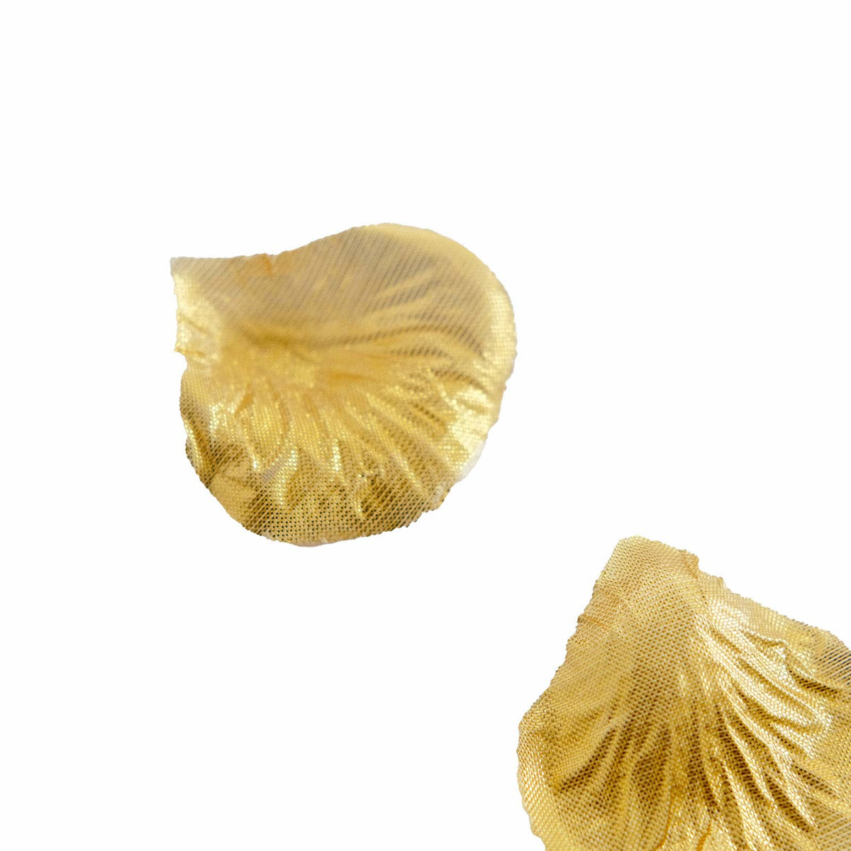2000 Pack Silk Rose Petals Confetti, Metallic Gold – Round Decorative Scatters for Tables
