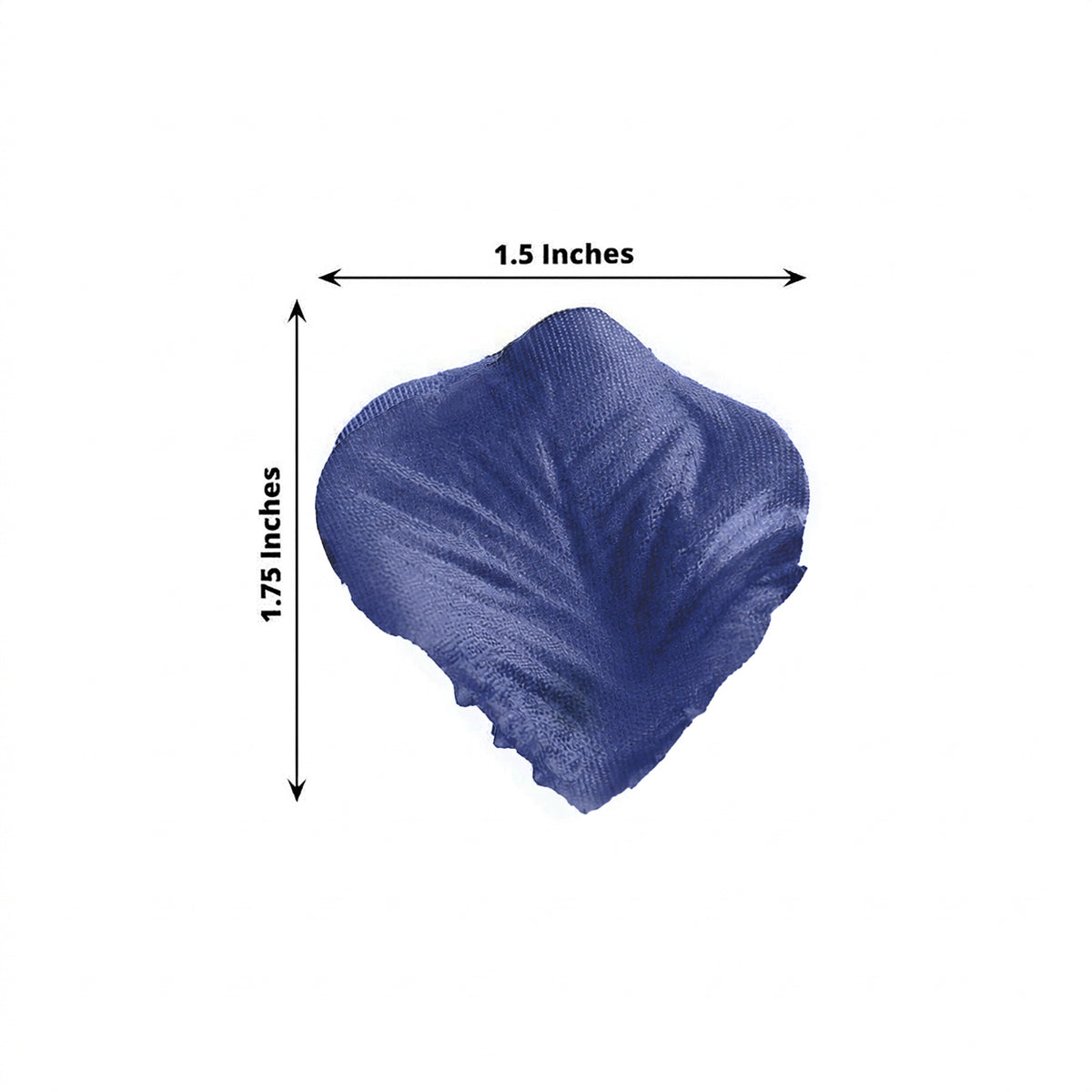 2000 Pack Rose Petals Round Design Navy Blue Silk Confetti - Decorative Scatters for Tables and Floo