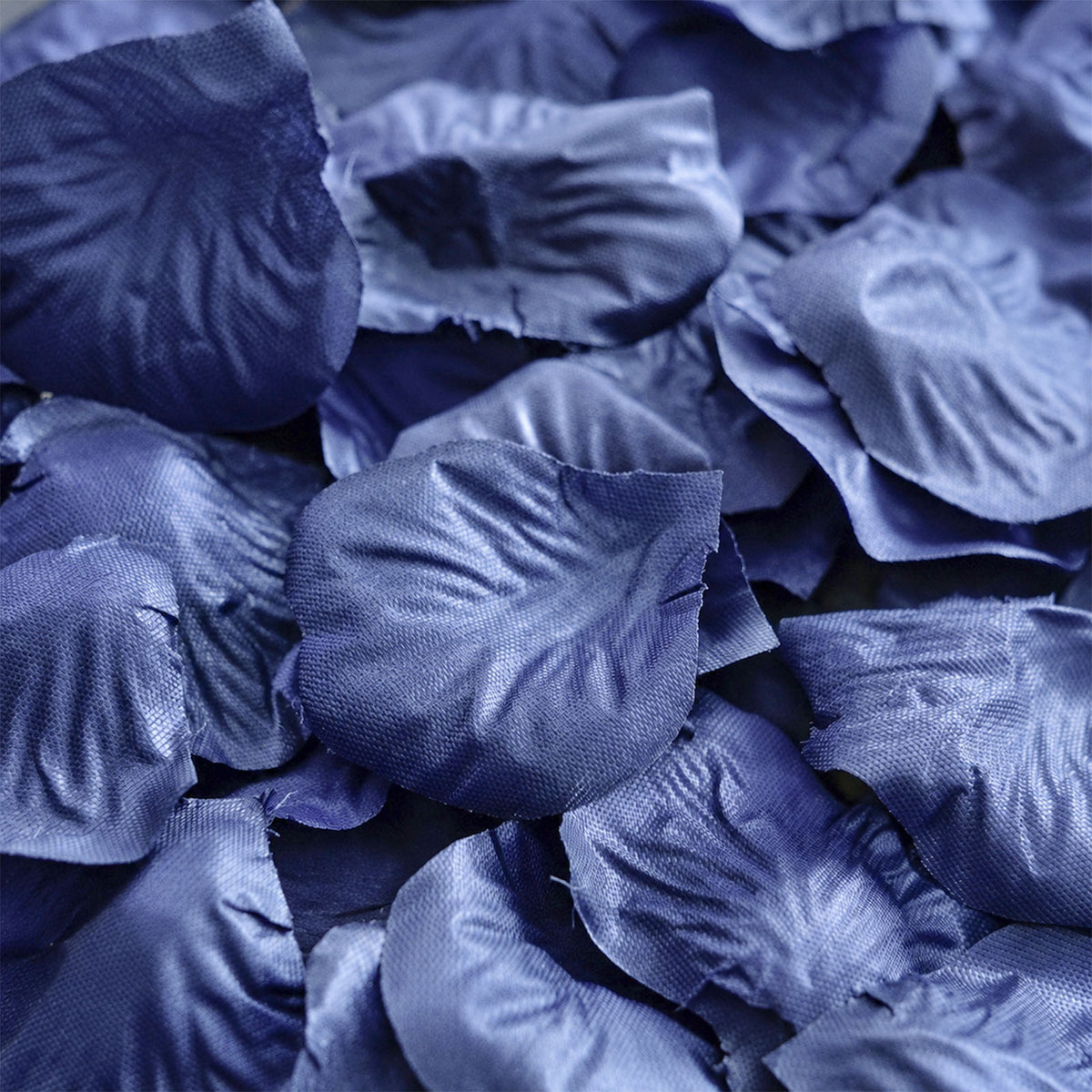 2000 Pack Rose Petals Round Design Navy Blue Silk Confetti - Decorative Scatters for Tables and Floo