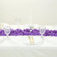 2000 Pack Silk Rose Petals Confetti, Purple – Round Decorative Scatters for Tables