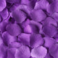 2000 Pack Silk Rose Petals Confetti, Purple – Round Decorative Scatters for Tables